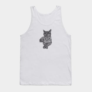 Zentangle Cat Tank Top